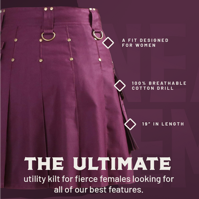 The Rhona Kilt - Black Preview #3