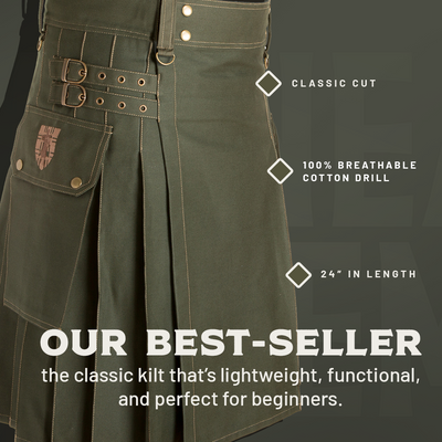 The Greenhorn Kilt - Black Preview #3