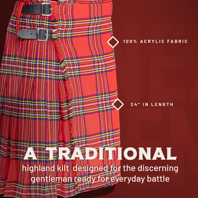 The Laoch Kilt - Black Watch Tartan Preview #3