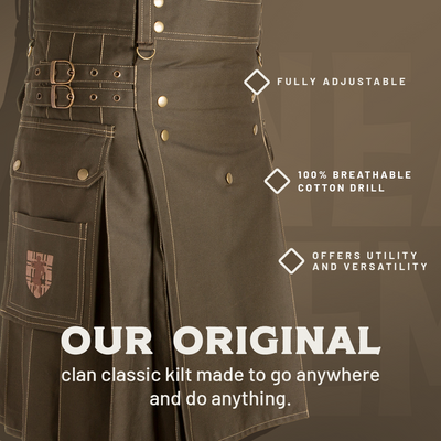 The Sport Utility Kilt - Olive Preview #3