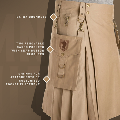 The Highlander Kilt - Black Preview #5