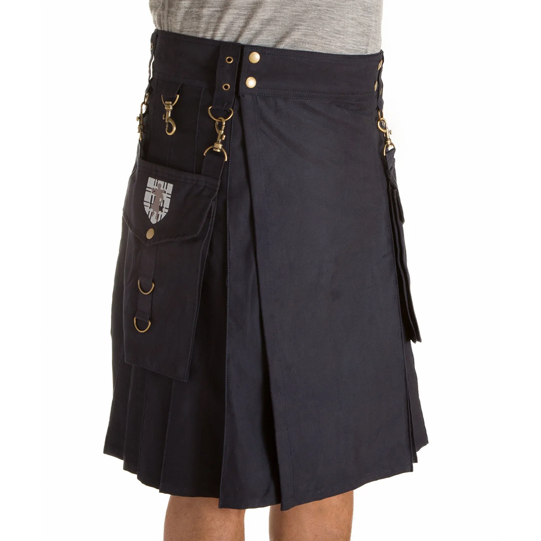 The Highlander Kilt - Navy Cover