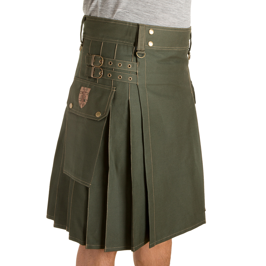 The Greenhorn Kilt - Olive Cover