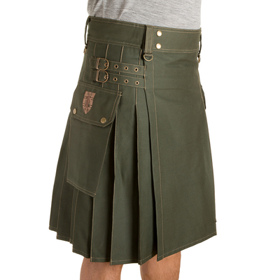 The Greenhorn Kilt - Olive Preview #1