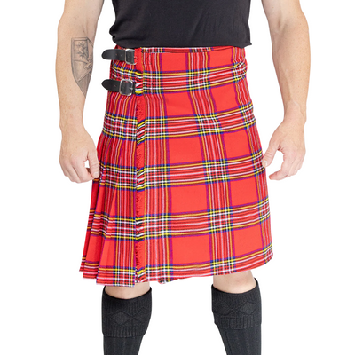 The Laoch Kilt - Royal Stewart Tartan Preview #1