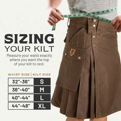 The Stowaway Kilt - Khaki Preview #2
