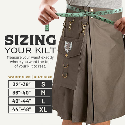 The Highlander Kilt - Khaki Preview #2