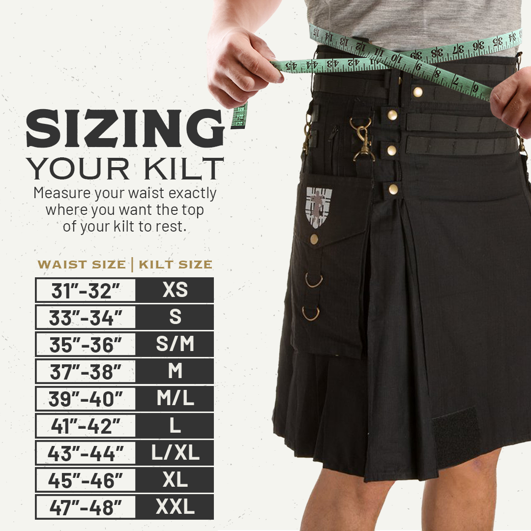 Damn Near Kilt 'Em Tactical Kilt Utility Kilt for Paintball, Airsoft