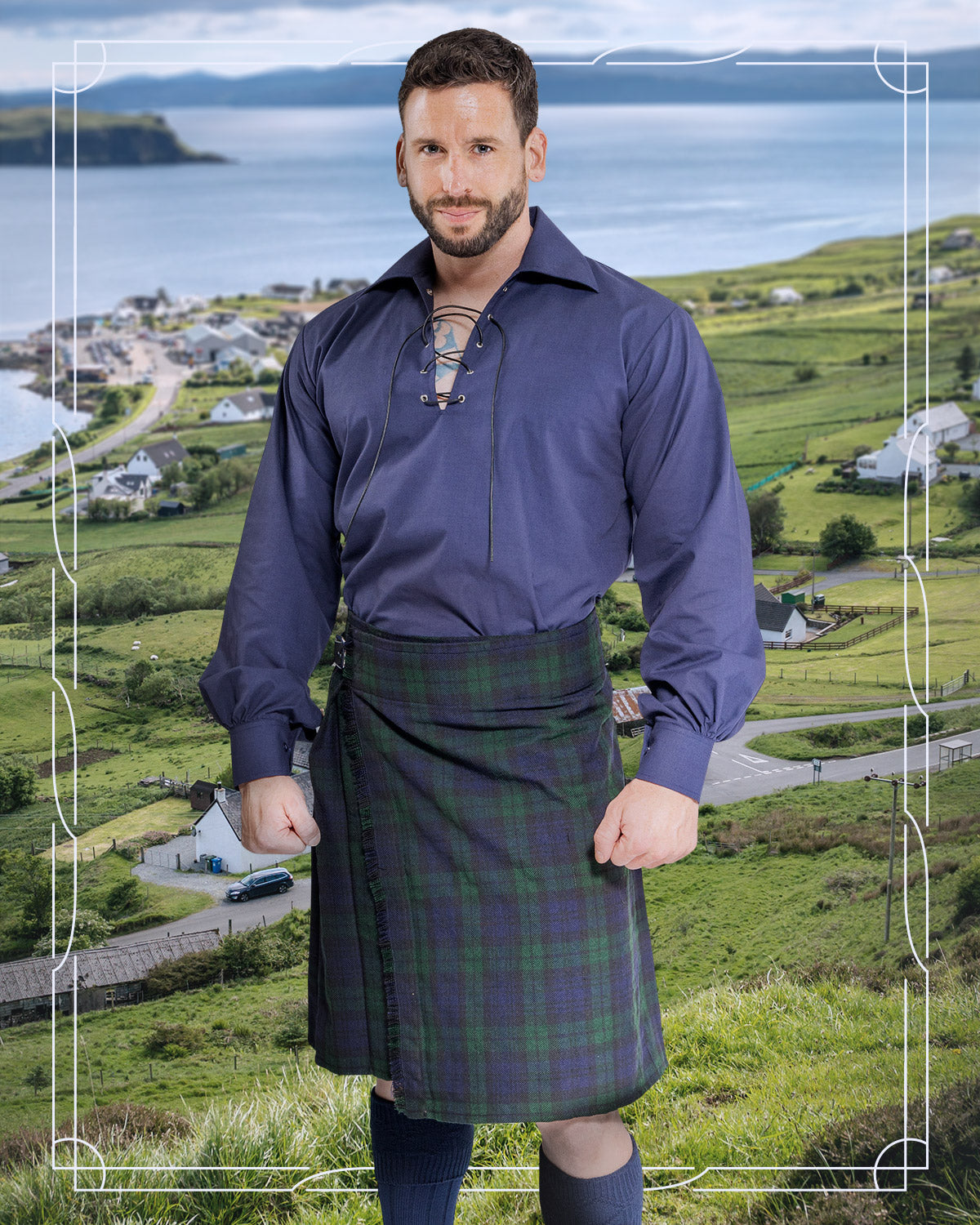 Scottish Kilt Hose - Navy Cover