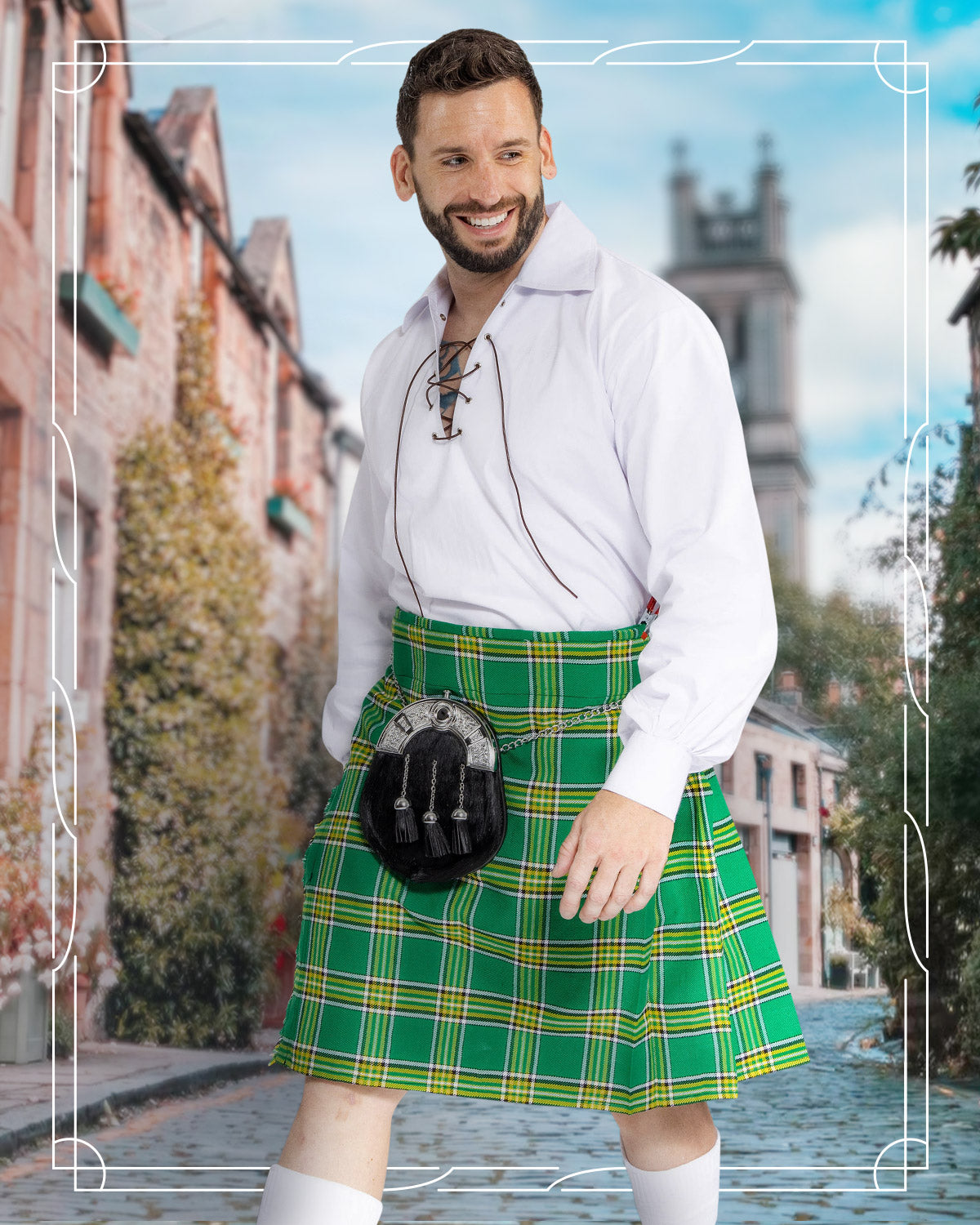 Scottish Kilt Hose - Cream Cover