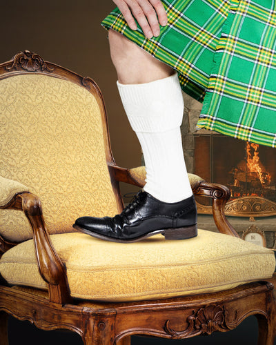 Scottish Kilt Hose - Cream Preview #5