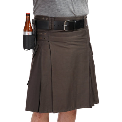 12 oz Standard Bottle Holder - Black Leather Preview #7
