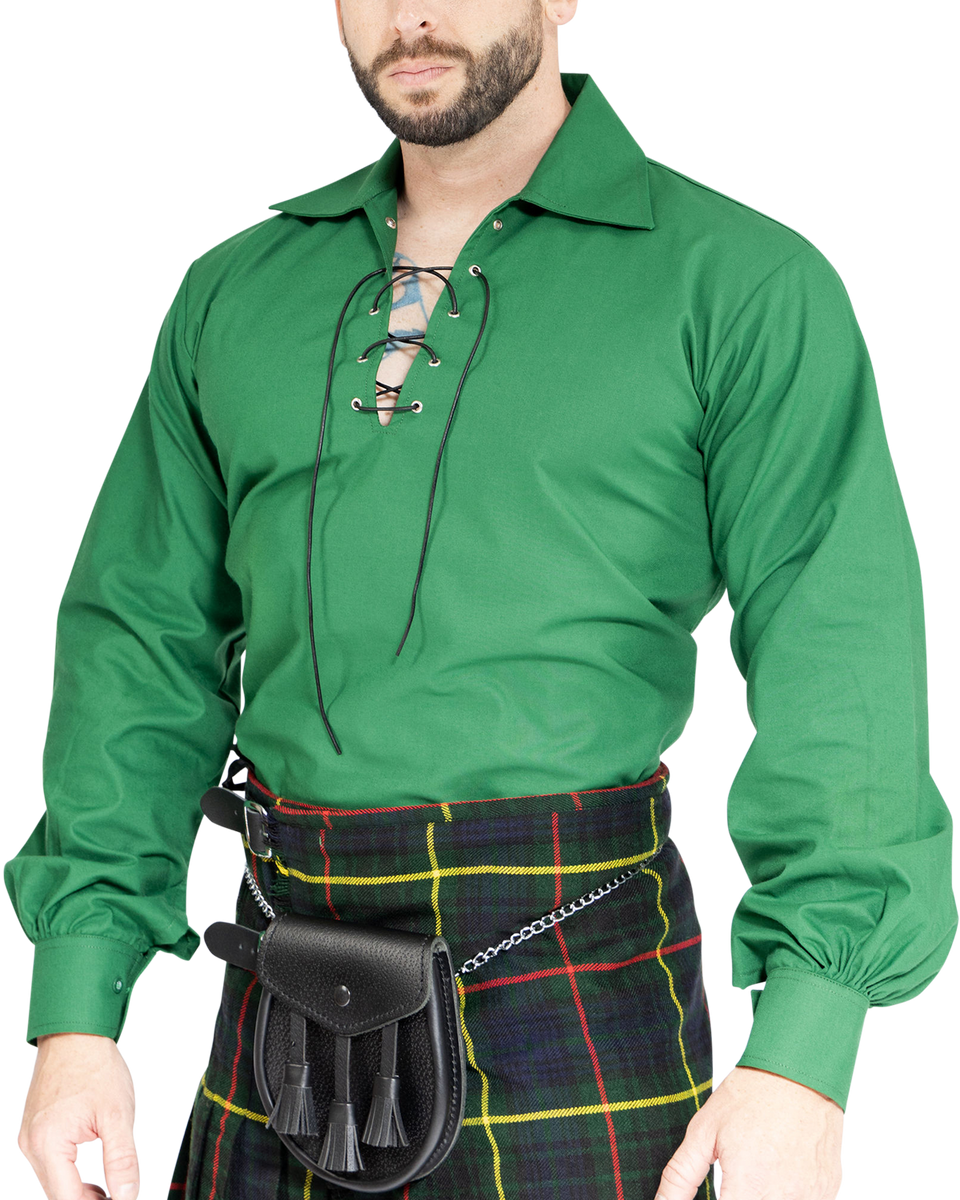 Jacobite Shirt Green Damn Near Kilt 'Em