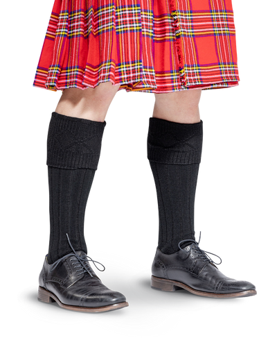 Scottish Kilt Hose - Black Preview #1