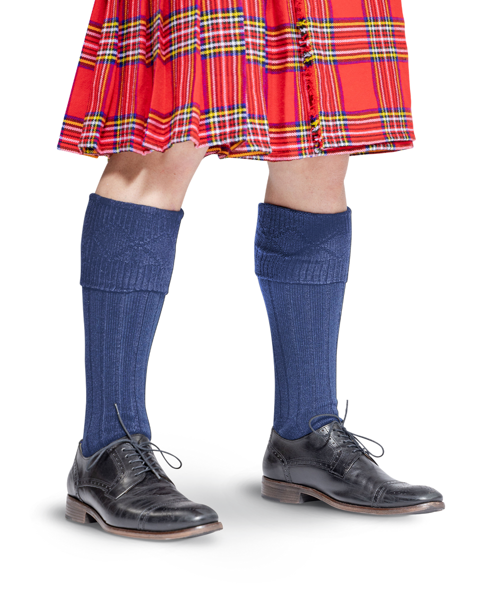 Scottish Kilt Hose Navy