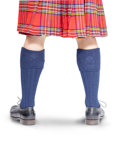 Scottish Kilt Hose - Navy Preview #2