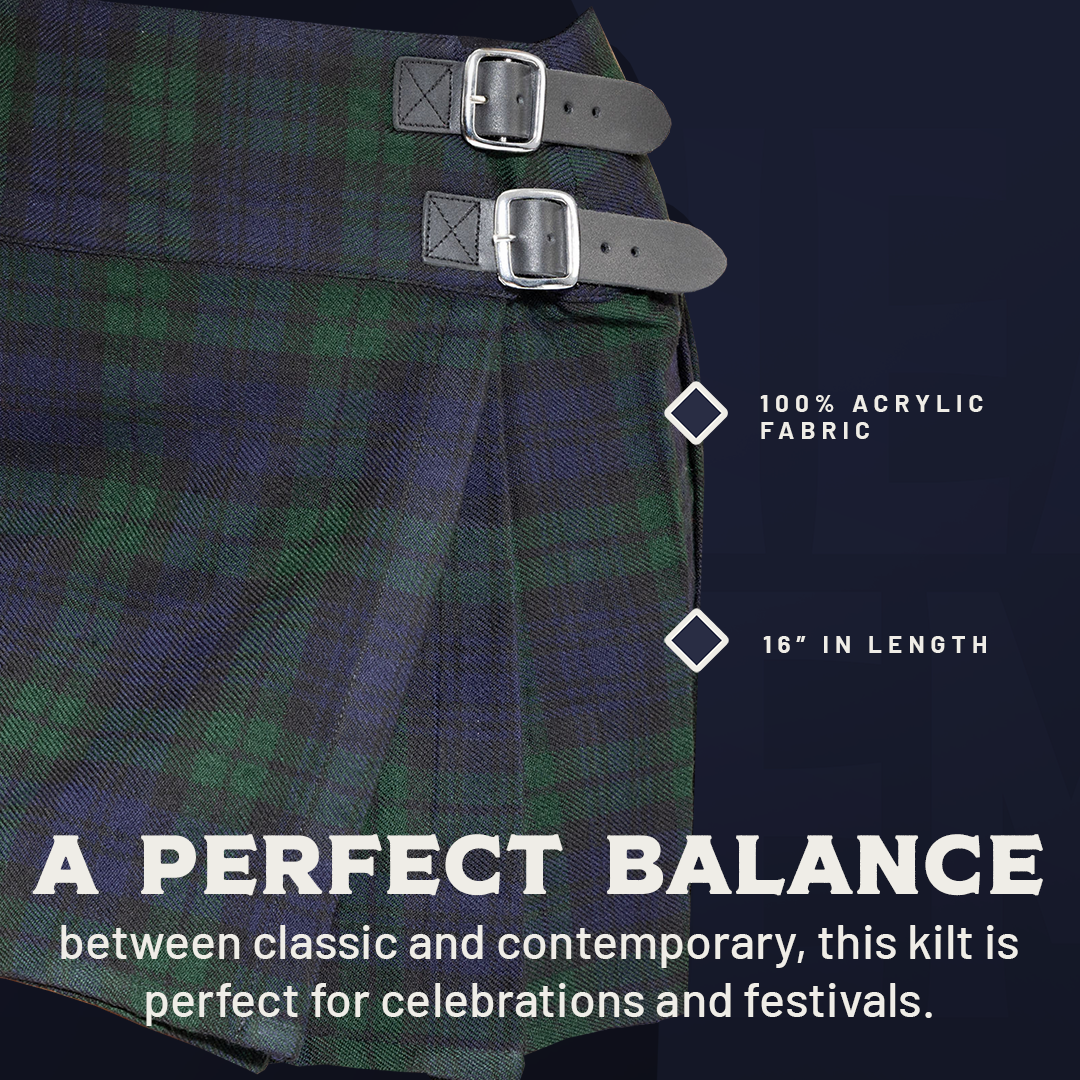 The Victoria Kilt - Black Watch Tartan Preview #3