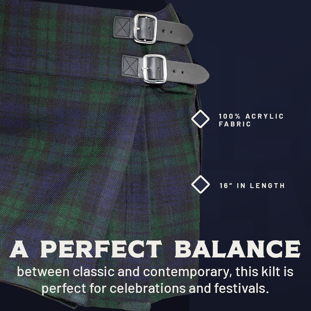 The Victoria Kilt - Black Watch Tartan Large = 41 The Victoria Kilt - Black Watch Tartan Large = 41
