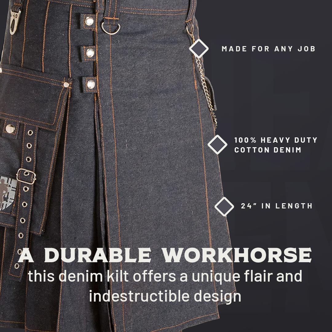 The Smithy Kilt - Indigo Preview #3