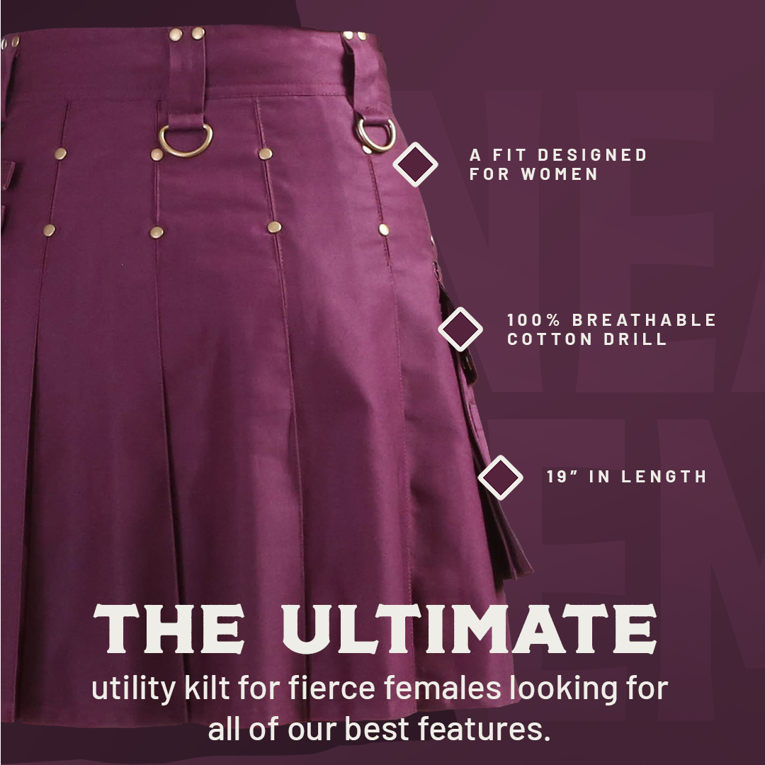 The Rhona Kilt - Black Preview #3