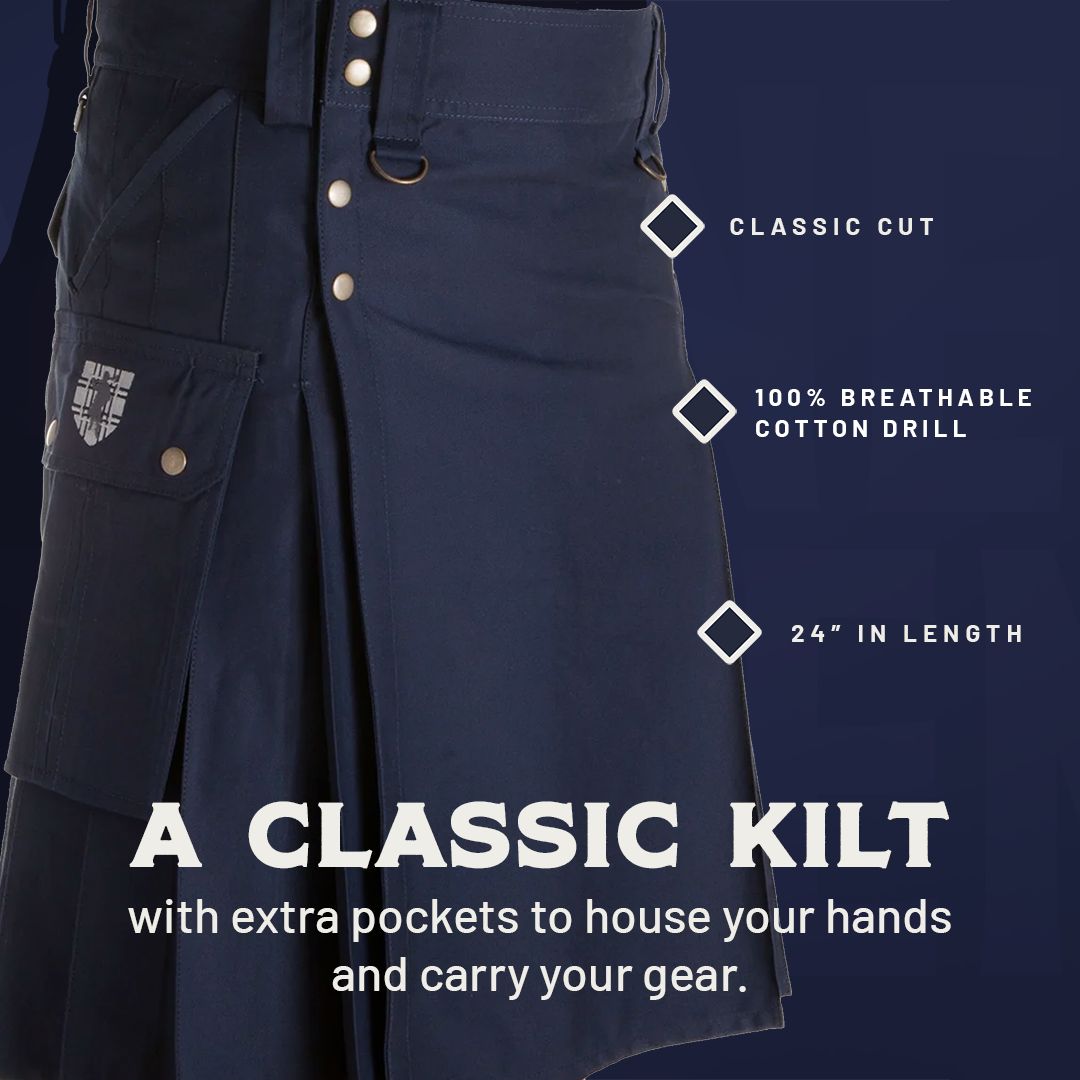 The Stowaway Kilt - Navy Preview #3