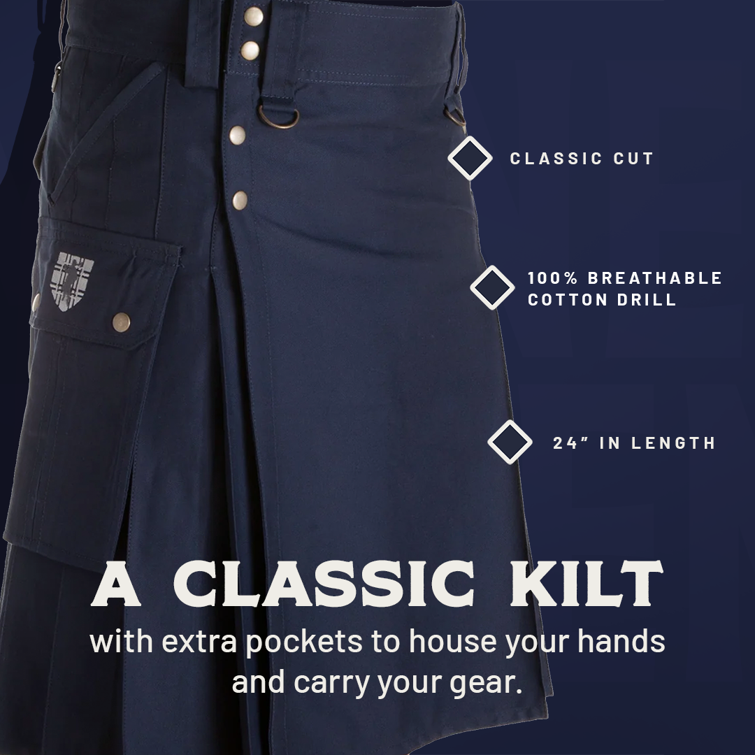 The Stowaway Kilt - Black Preview #3