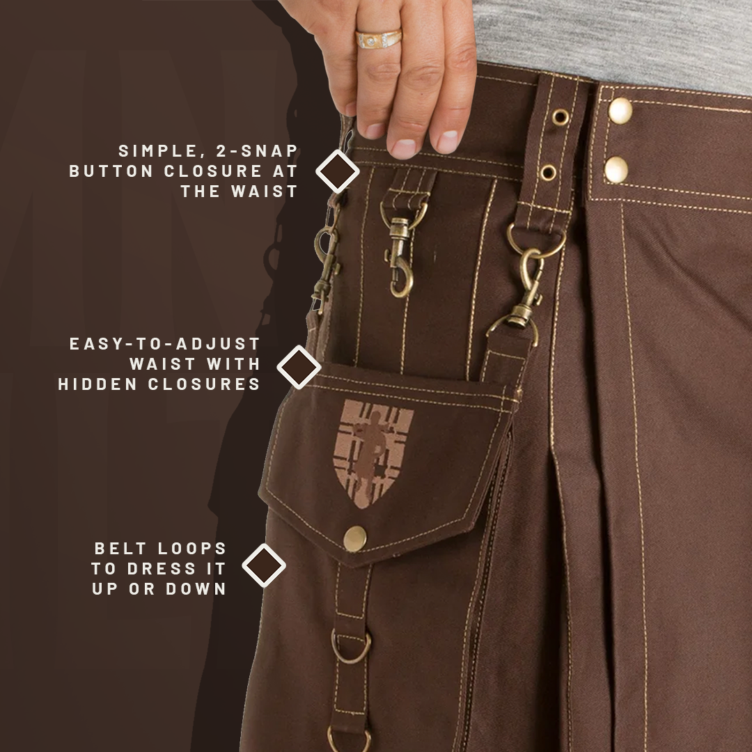 The Highlander Kilt - Black Preview #4