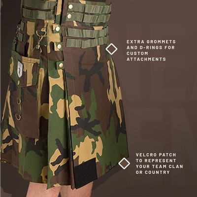 The Tactical Kilt - Olive Preview #4