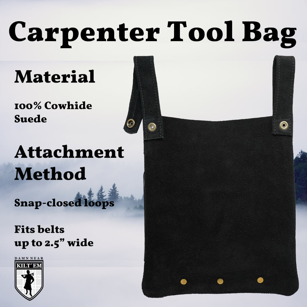 Cowhide & Tooled Belt Loop Bag