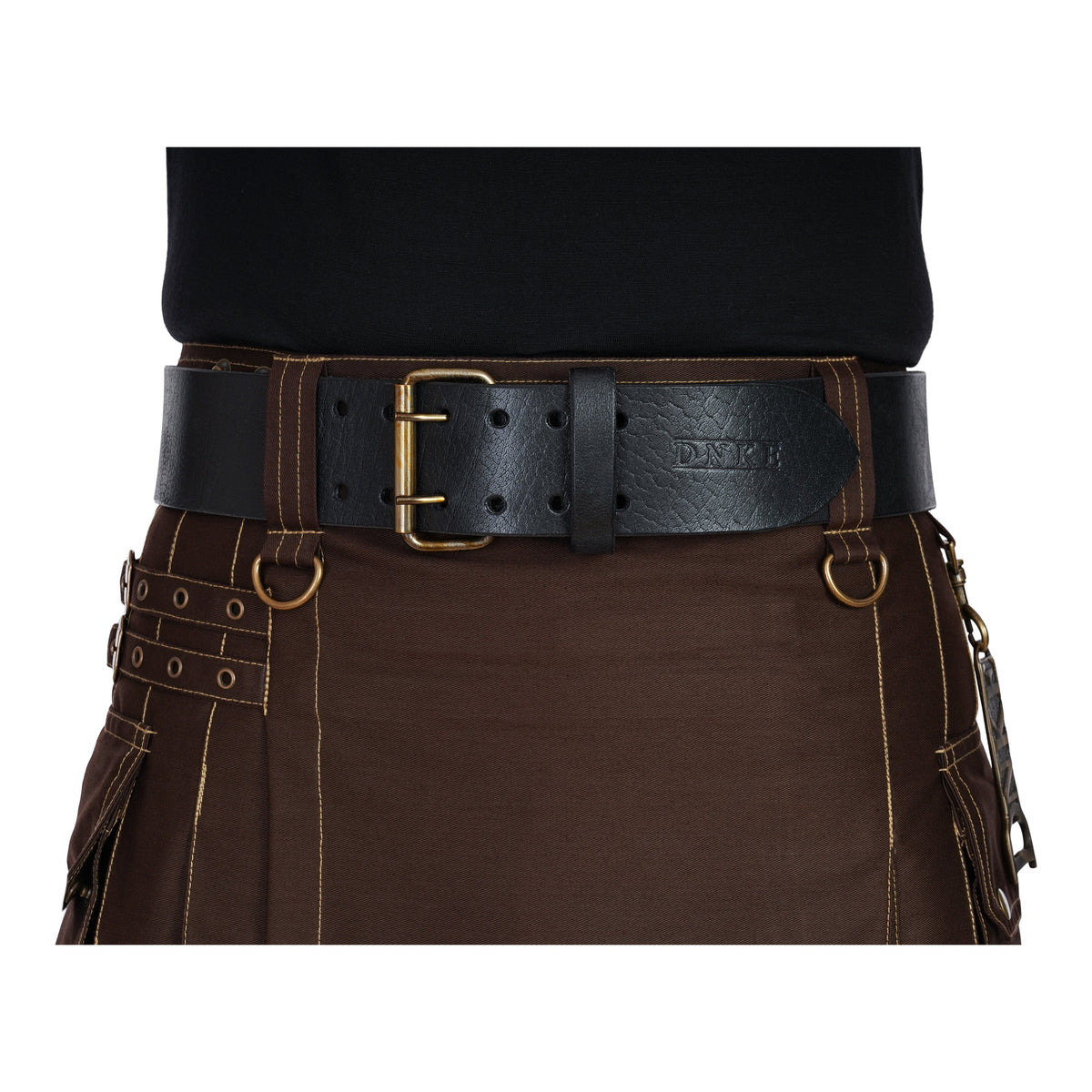Double Prong Kilt Belt - Brown Leather – Damn Near Kilt 'Em