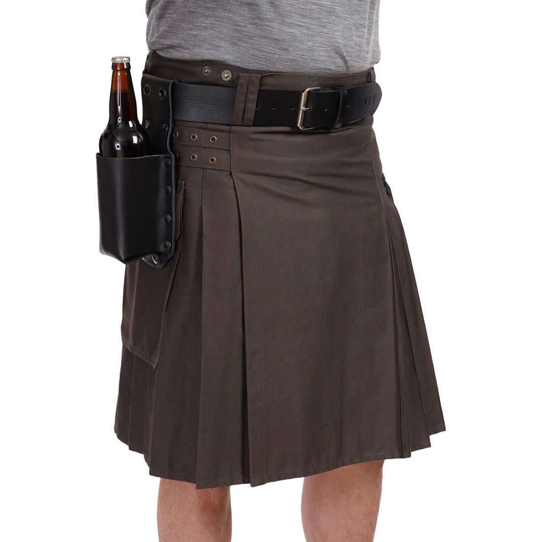 12 oz Standard Bottle Holder - Brown Leather Preview #7