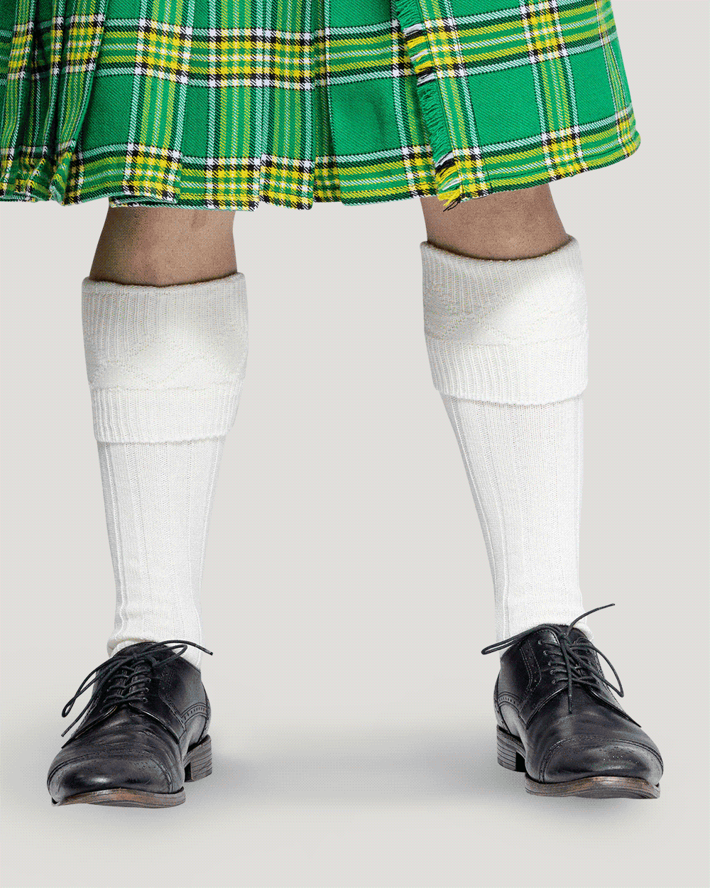 Scottish Kilt Hose - Cream Preview #2
