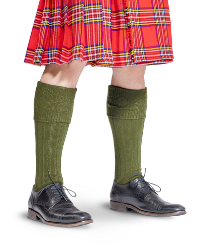 Scottish Kilt Hose - Military Green Preview #1