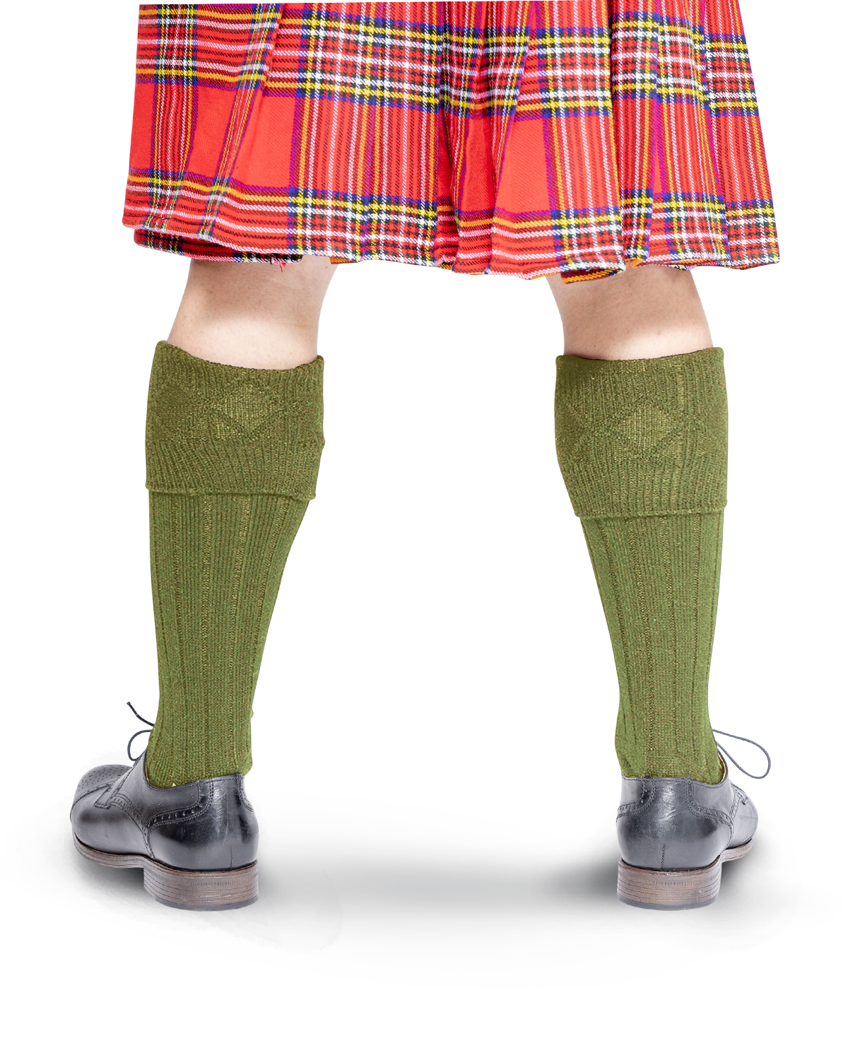 Scottish Kilt Hose - Military Green Cover